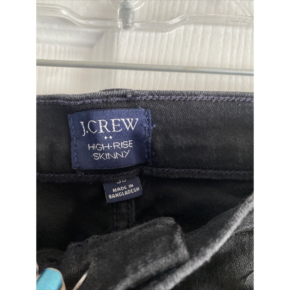 J.Crew High-Rise Skinny Jeans Womens Size 30 Black Stretch Denim‎ Pants - Picture 4 of 7